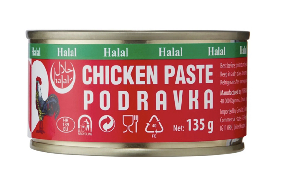 Paté poulet Halal Podravka 135g